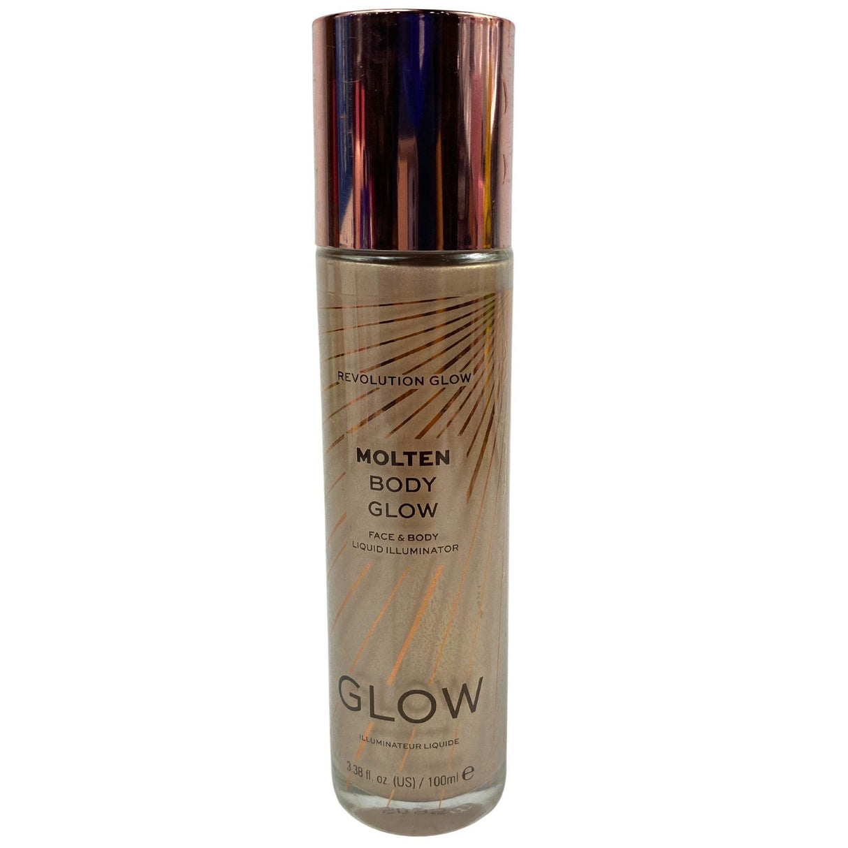 Revolution Molten Body GLow Face & Body Liquid Illuminator GOLD 3.38OZ (36 Pcs Lot) - Discount Wholesalers Inc