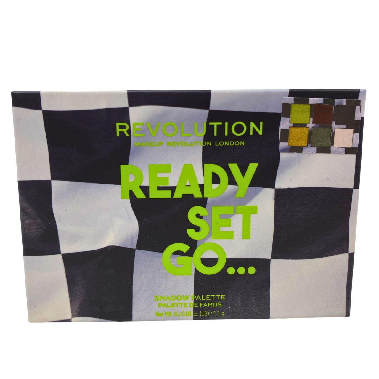 Revolution Ready Set Go Shadow Palette 6 x 0.03OZ (30 Pcs Lot) - Discount Wholesalers Inc