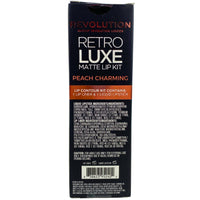 Thumbnail for Revolution Retro Luxe Matte Lip Contour Kit Lip Pencil & Liquid Lipstick Peach Charming (72 Pcs Lot) - Discount Wholesalers Inc