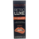 Revolution Retro Luxe Matte Lip Kit Lip Contour Kit Lip Pencil & Liquid Lipstick "NOBLE" (72 Pcs Lot) - Discount Wholesalers Inc