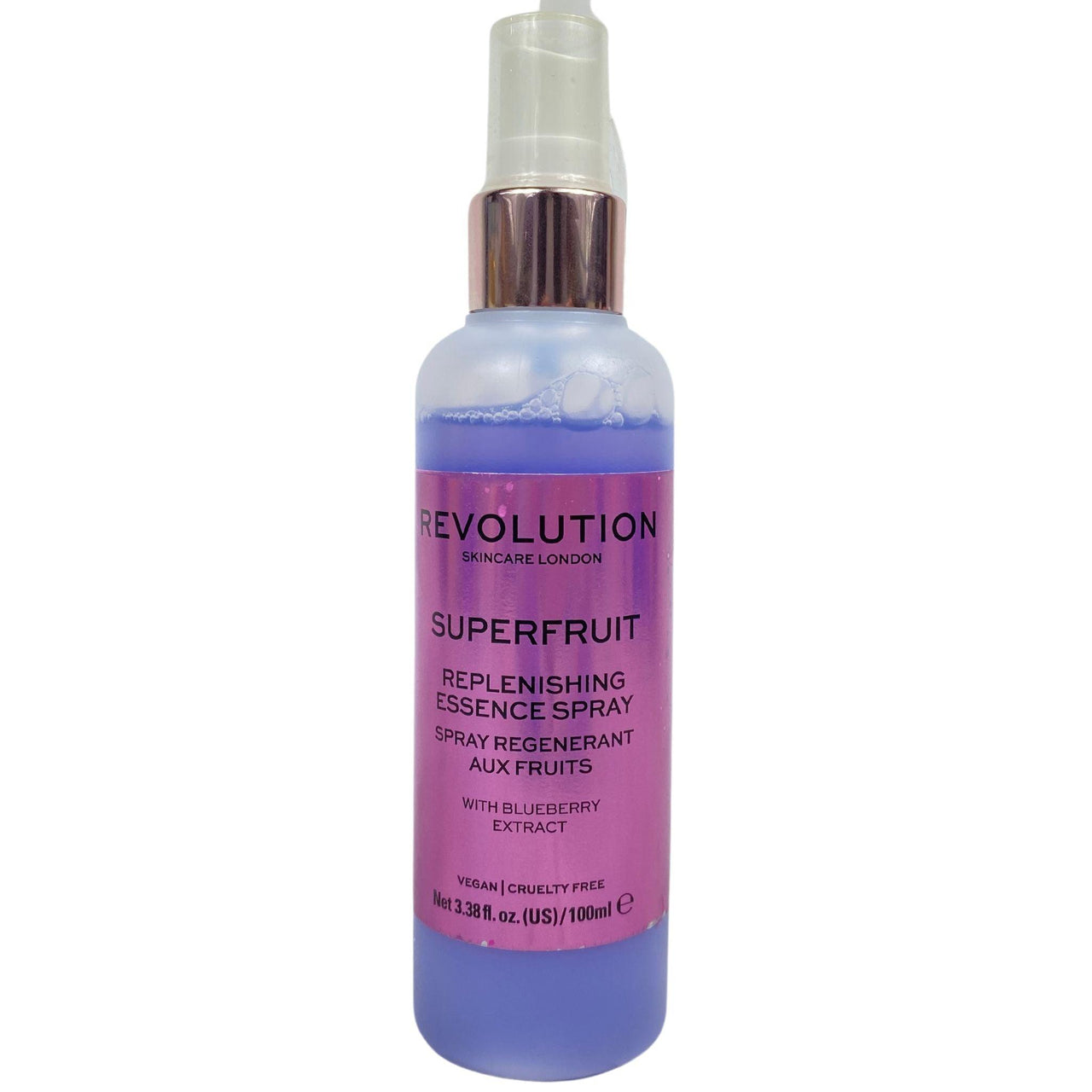 Revolution Skincare London Superfruit Replenishing Essence Spray with Blueberry Extract Vegan (36 Pcs Lot) - Discount Wholesalers Inc