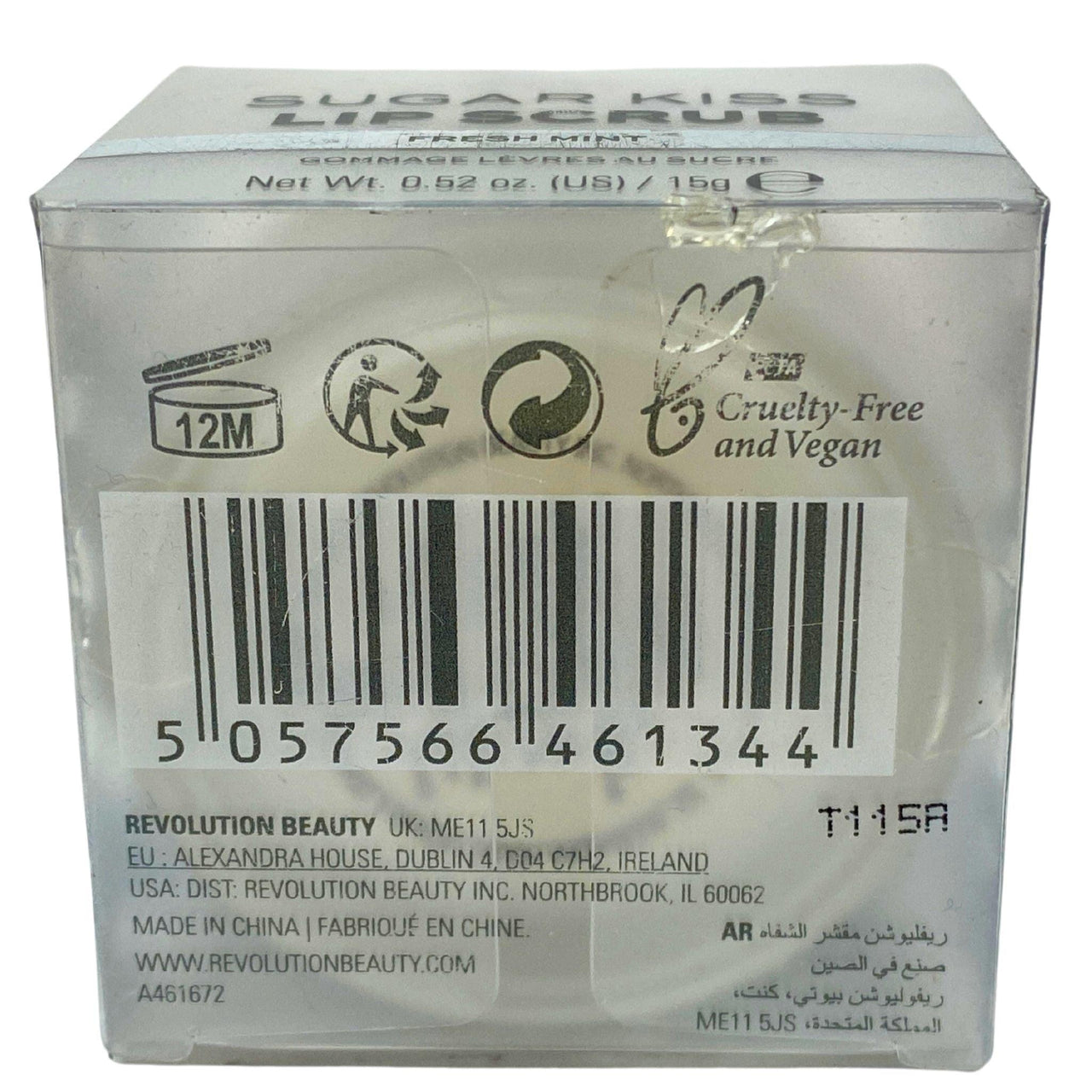 Revolution Sugar Kiss Exfoliating Lip Scrub "Fresh Mint" 0.52OZ (40 Pcs Lot) - Discount Wholesalers Inc