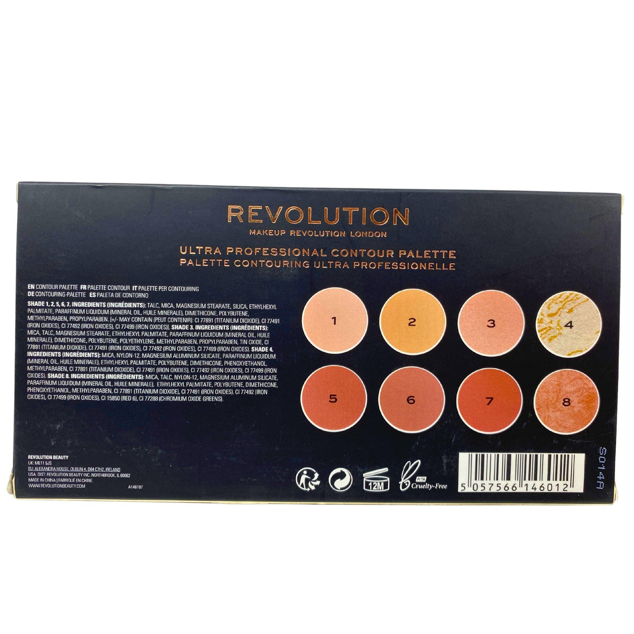 Revolution Ultra Contour Ultra Professional Contour Palette (50 Pcs Lot) - Discount Wholesalers Inc