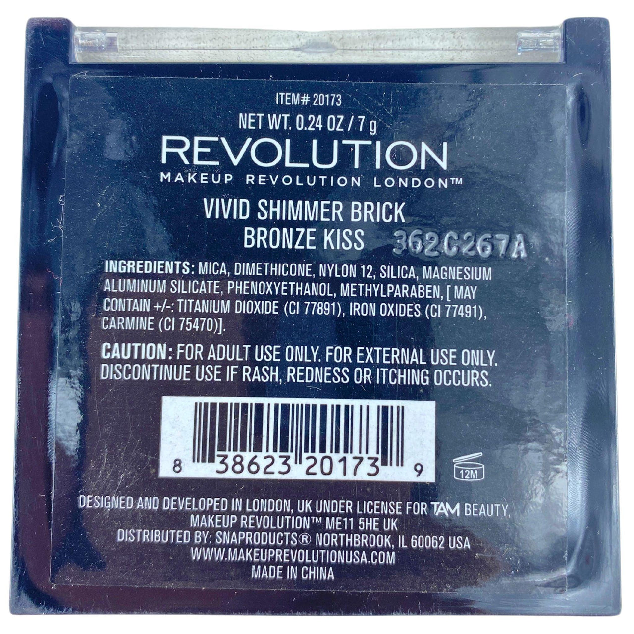 Revolution Vivid Shimmer Brick Bronze Kiss 0.24oz (72 Pcs Lot) - Discount Wholesalers Inc