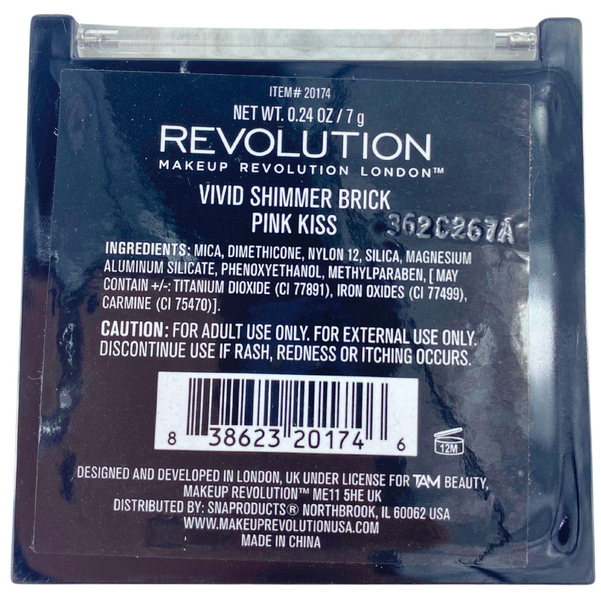 Revolution Vivid Shimmer Brick Pink Kiss 0.24oz (72 Pcs Lot) - Discount Wholesalers Inc