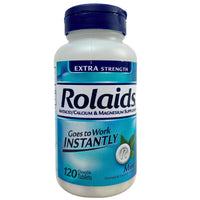Thumbnail for Rolaids Antacid/Calcium & Magnesium Supplement Goes to Work Instantly 120 Chewable Tablets (50 Pcs Lot) - Discount Wholesalers Inc