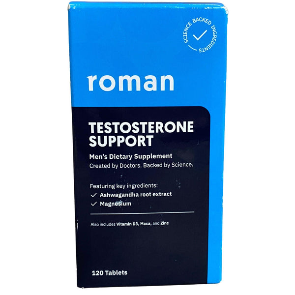 Roman Testosterone Support Mens Dietary Supplement (50 Pcs Lot) - Discount Wholesalers Inc