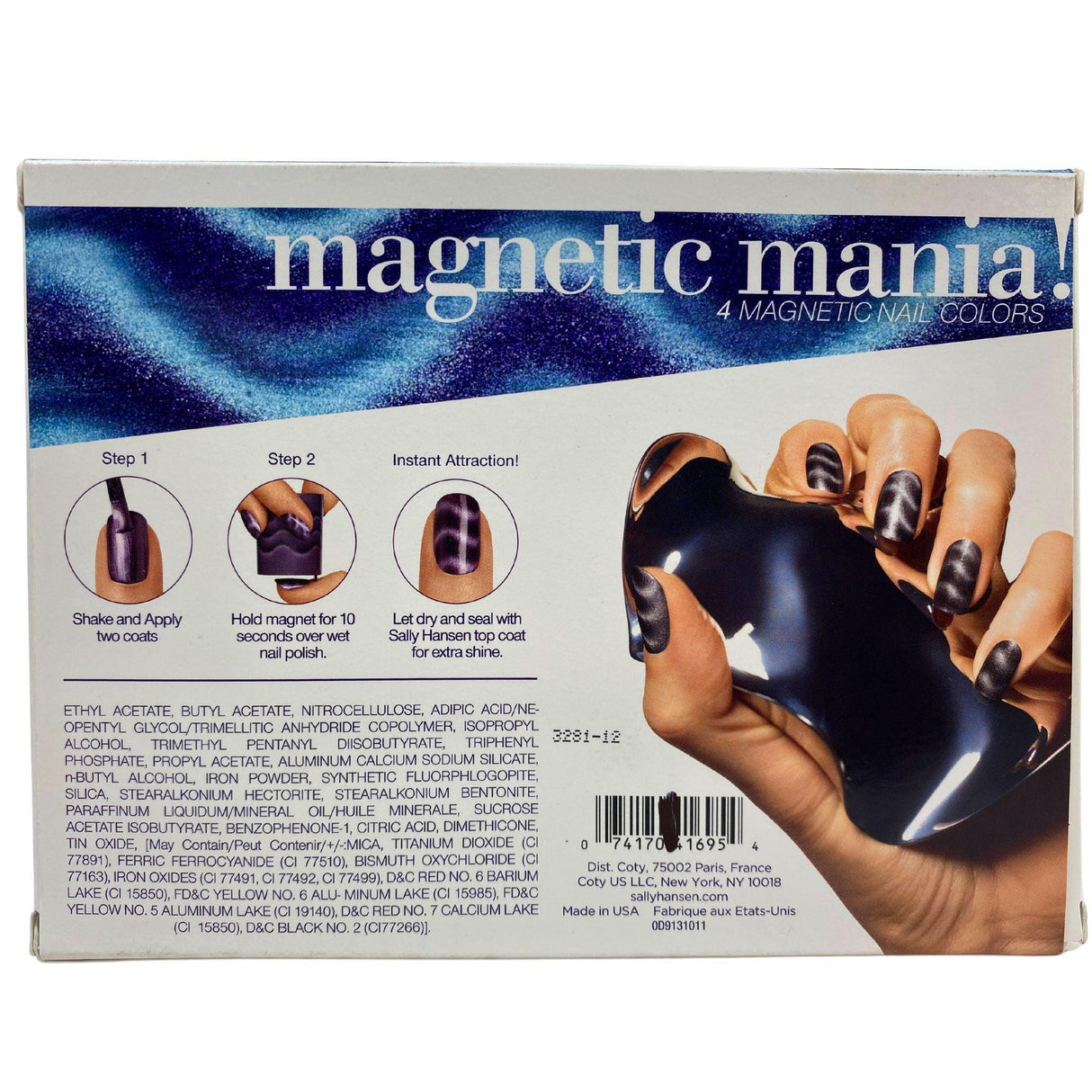 Sally Hansen Magnetic Mania 4 Magnetic Colors 0.31oz (40 Pcs Lot) - Discount Wholesalers Inc