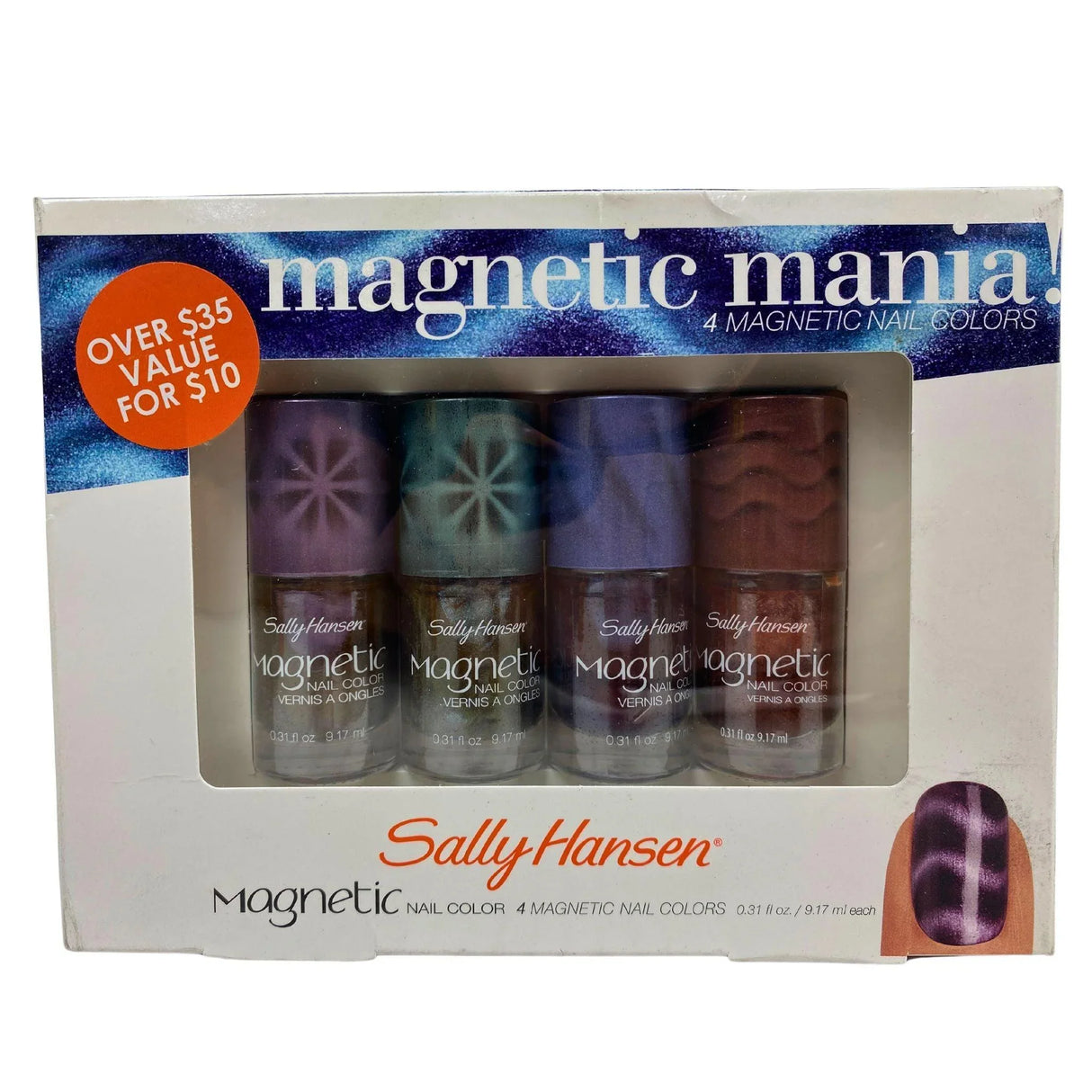 Sally Hansen Magnetic Mania 4 Magnetic Colors 0.31oz (40 Pcs Lot) - Discount Wholesalers Inc