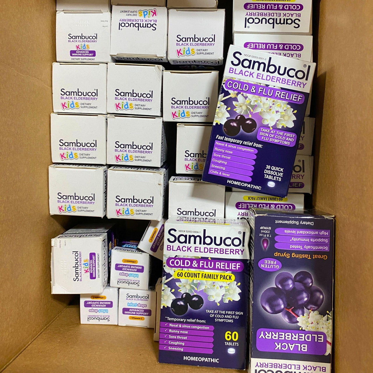 Sambucol Assorted Mix (38 Pcs Lot) - Discount Wholesalers Inc