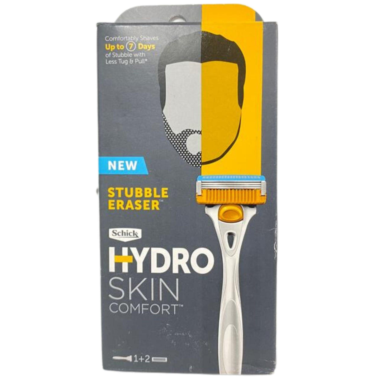 Schick Stubble Eraser Hydro Skin Confort 1 Razor, 2 Cartridges (50 Pcs Box) - Discount Wholesalers Inc