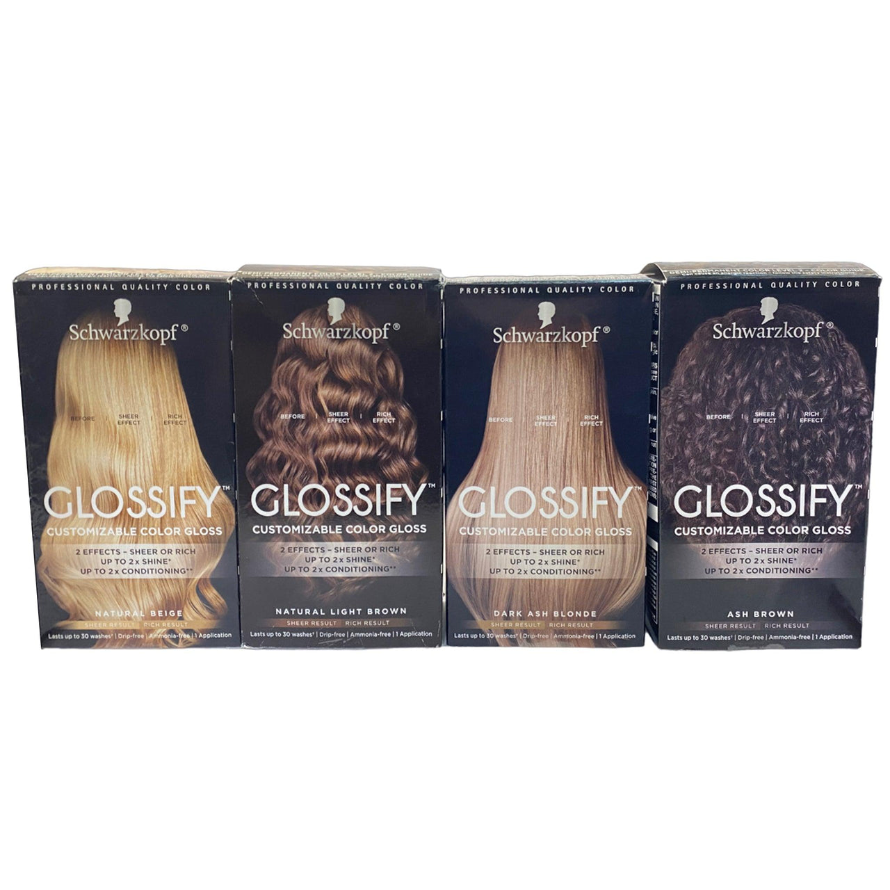 Schwarzkopf Customizable Color Gloss Assorted Hair Dye's (50 Pcs Box) - Discount Wholesalers Inc
