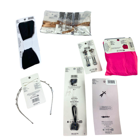 Scunci Assorted Headbands,Emergency Kit, Hair Clips (60 Pcs Lot) - Discount Wholesalers Inc