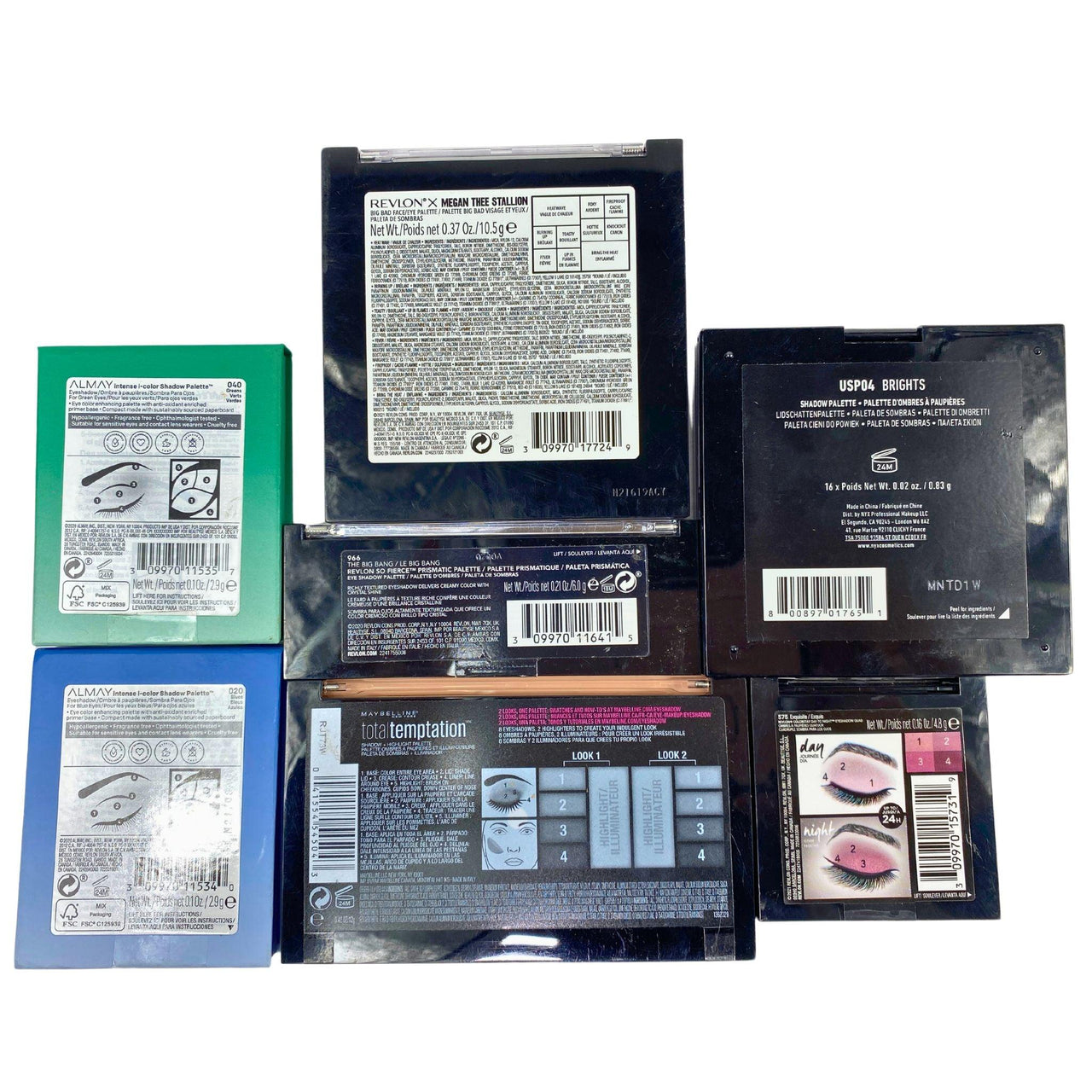 Shadow Palette Mix Assorted Brands (50 Pcs Lot) - Discount Wholesalers Inc