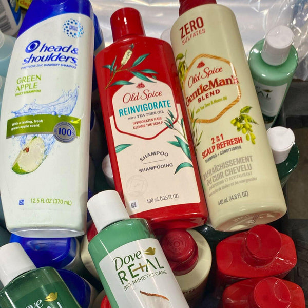 Shampoo & Conditioner Mix Brands Like Head & Shoulders,Old Spice,Dove (55 Pcs Lot) - Discount Wholesalers Inc
