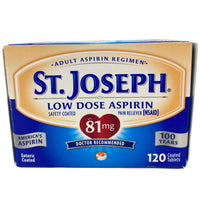 Thumbnail for ST.JOSEPH Low Dose Aspirin Pain Reliever 81mg (50 Pcs Lot) - Discount Wholesalers Inc