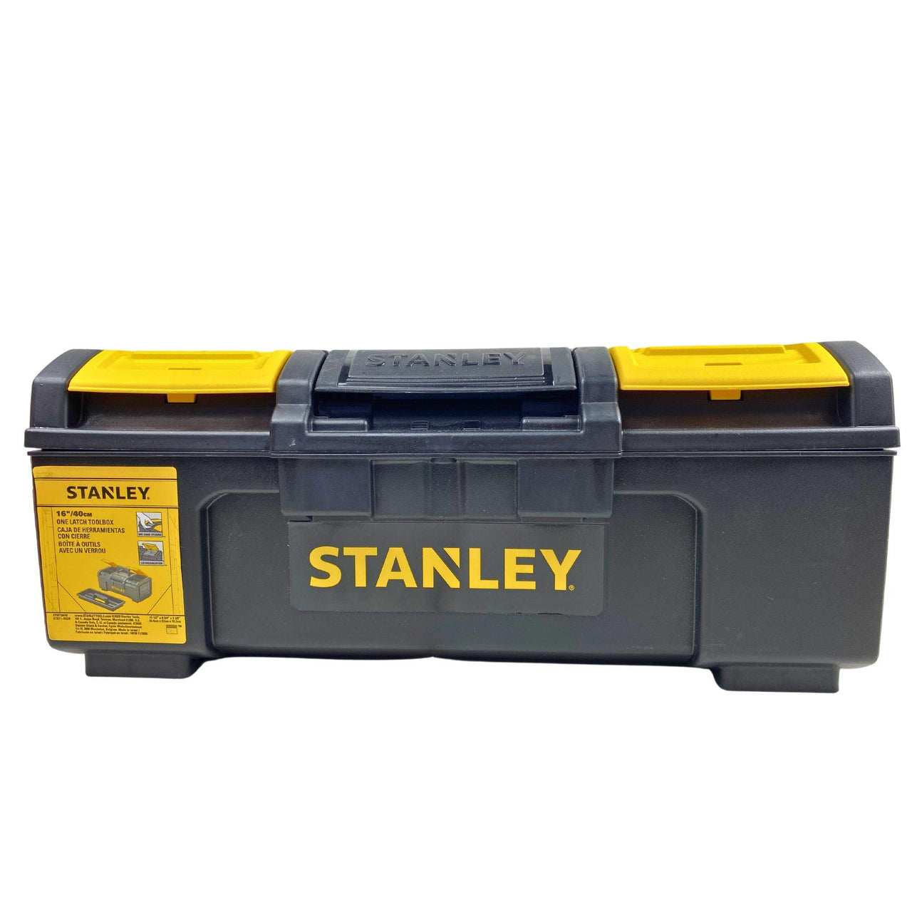 Stanley 16''/40cm One Latch Toolbox (24 Pcs Lot) - Discount Wholesalers Inc