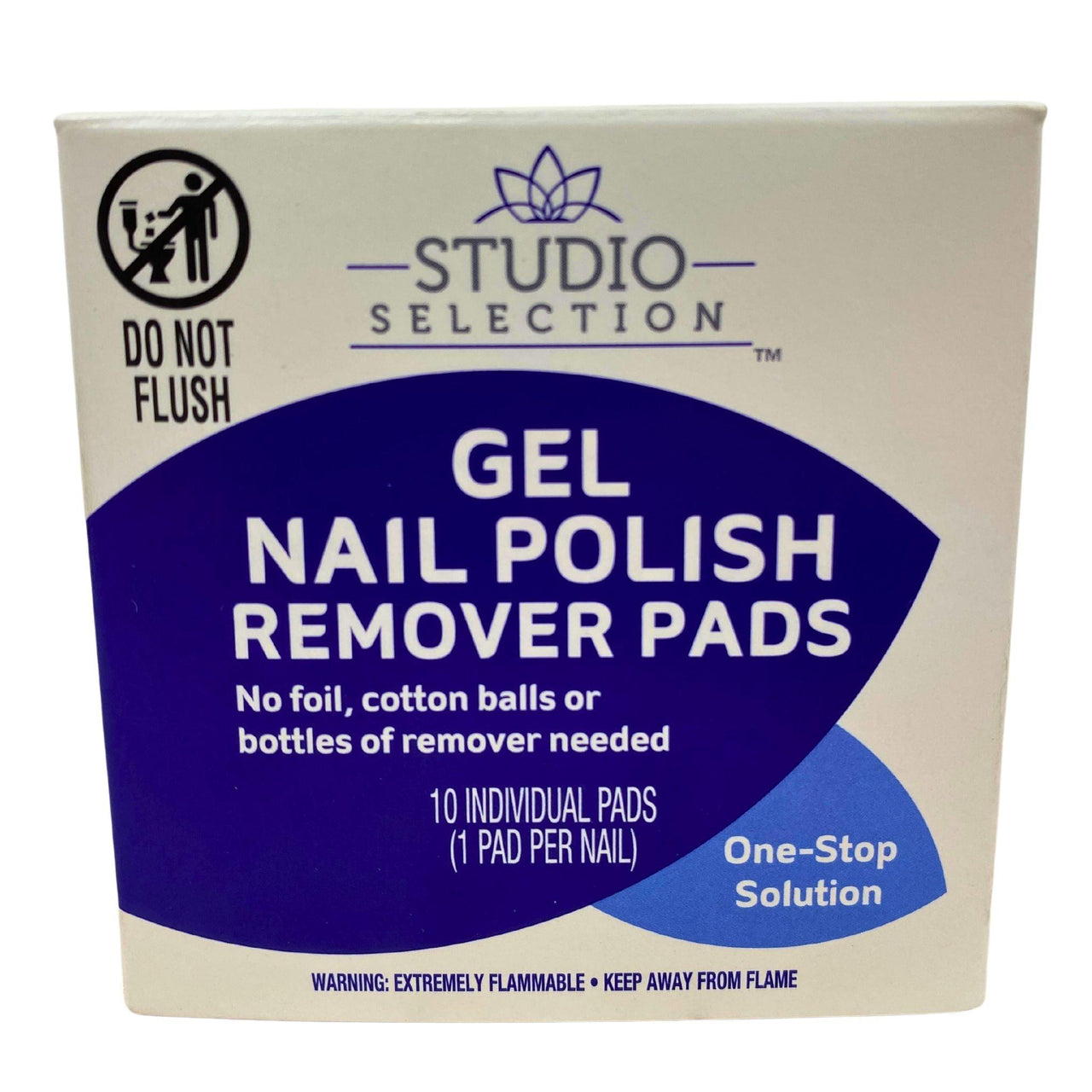 Studio Collection Gel Nail Polish Remover Pads (60 Pcs Lot) - Discount Wholesalers Inc