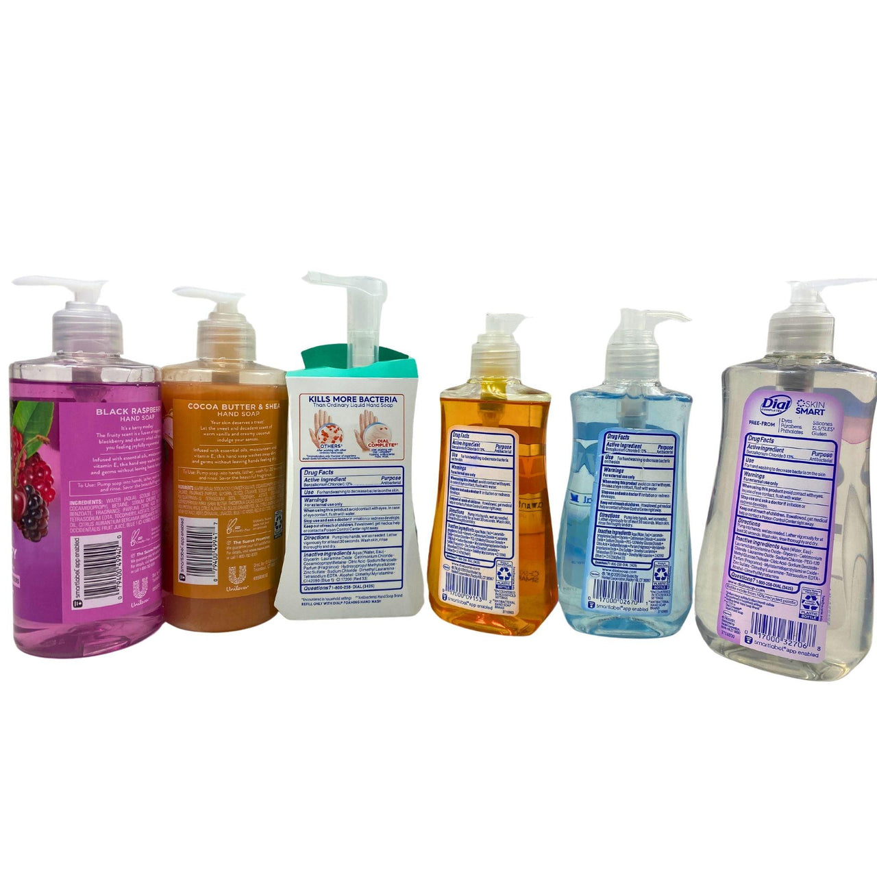 Suave & Dial Liquid & Foam Hand Soap Mix Assorted Scents and Sizes (100 Pcs Lot) - Discount Wholesalers Inc