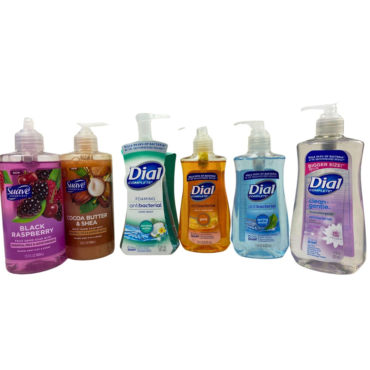 Suave & Dial Liquid & Foam Hand Soap Mix Assorted Scents and Sizes (100 Pcs Lot) - Discount Wholesalers Inc