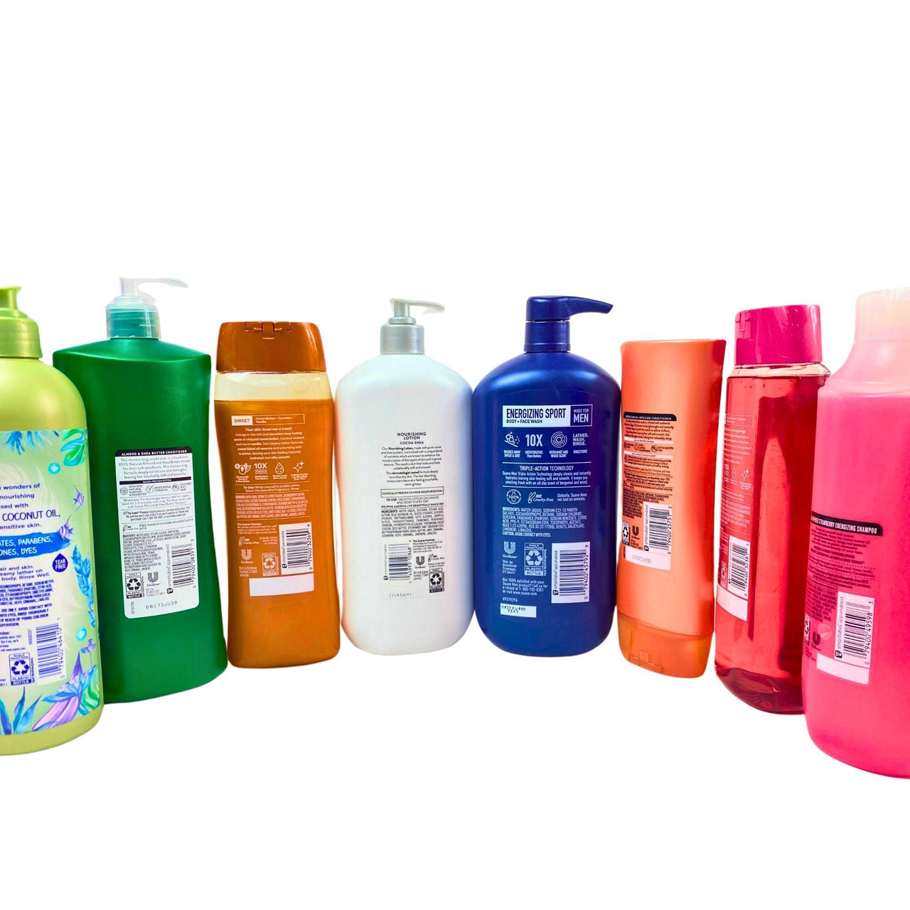 Suave Mix Includes Lotion,Body Wash,Shampoo/Conditioner Assorted Sizes (34 Pcs lot) - Discount Wholesalers Inc
