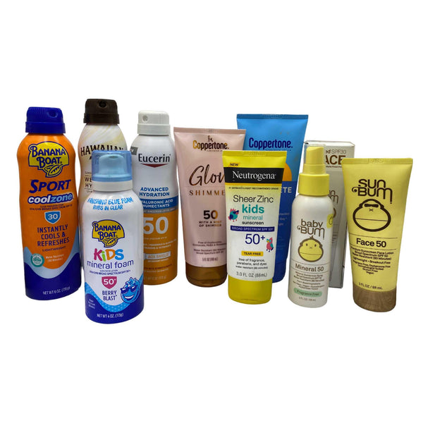 Sunscreen Mix (50 Pcs Box) - Discount Wholesalers Inc