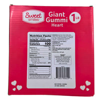 Thumbnail for Sweet Smiles Giant Gummi Heart Cherry Flavor 16OZ (60 Pcs Lot) - Discount Wholesalers Inc