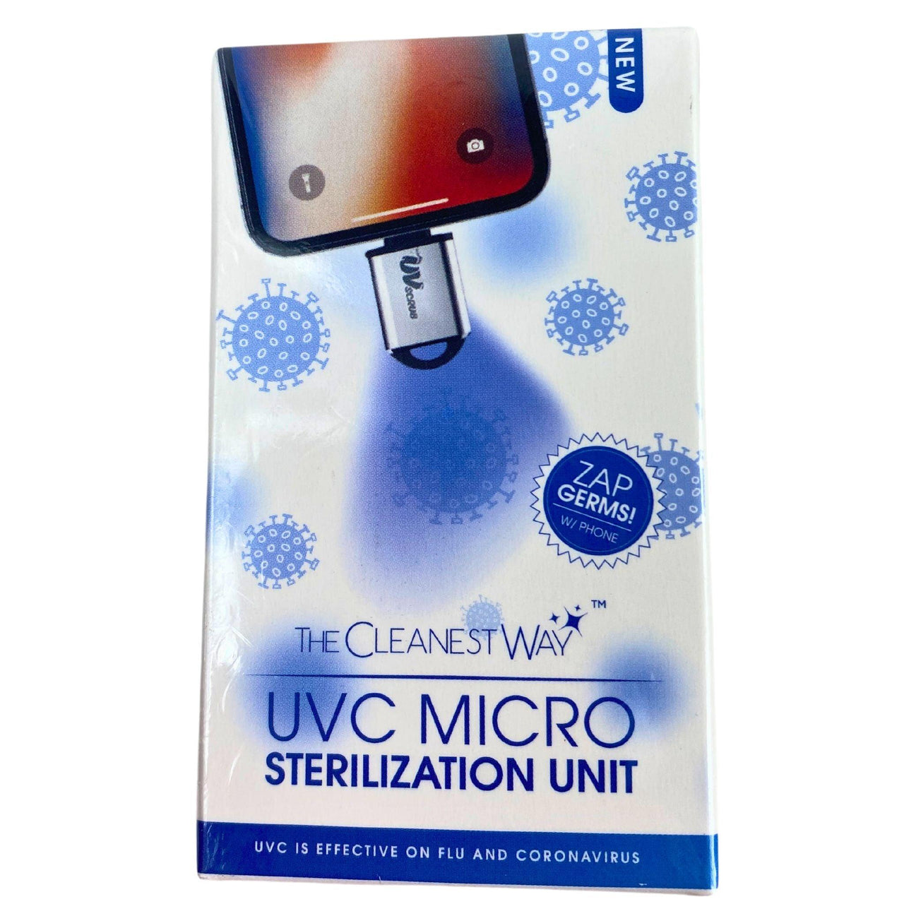 The Cleanest Way Uvc Micro Sterilization Unit Zap Germs W/ Phone (35 Pcs Lot) - Discount Wholesalers Inc