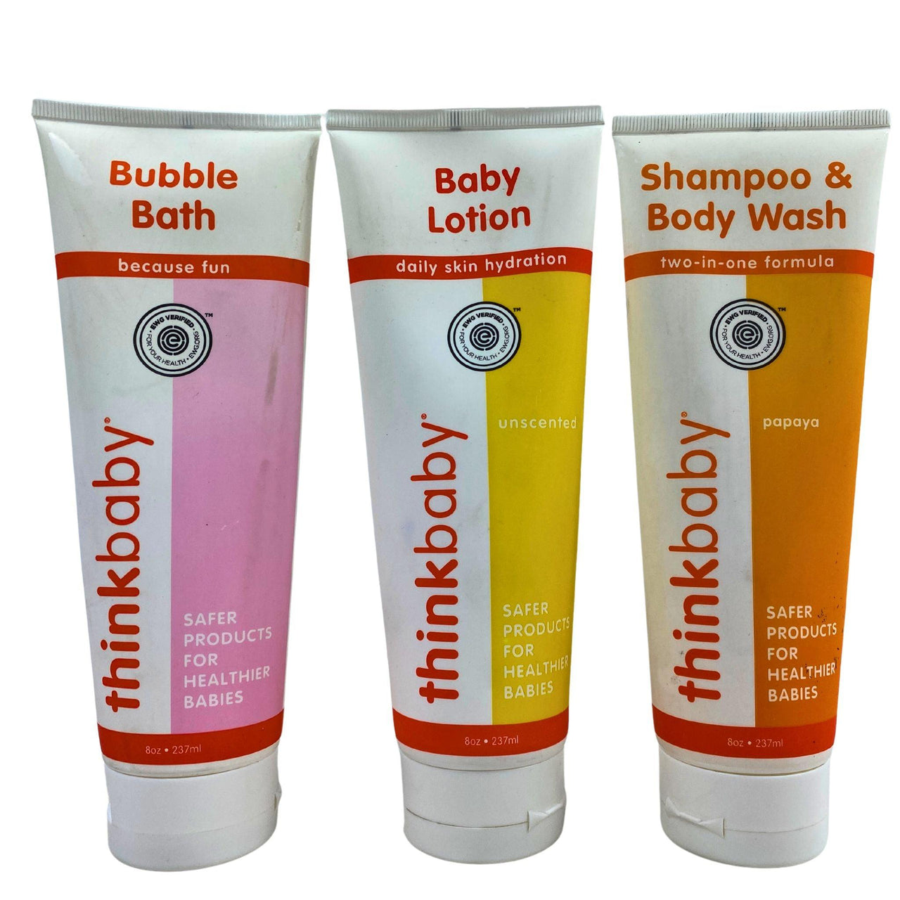 thinkbaby assorted products - shampoo & body wash , body lotion & bubble bath (40 Pcs Lot) - Discount Wholesalers Inc