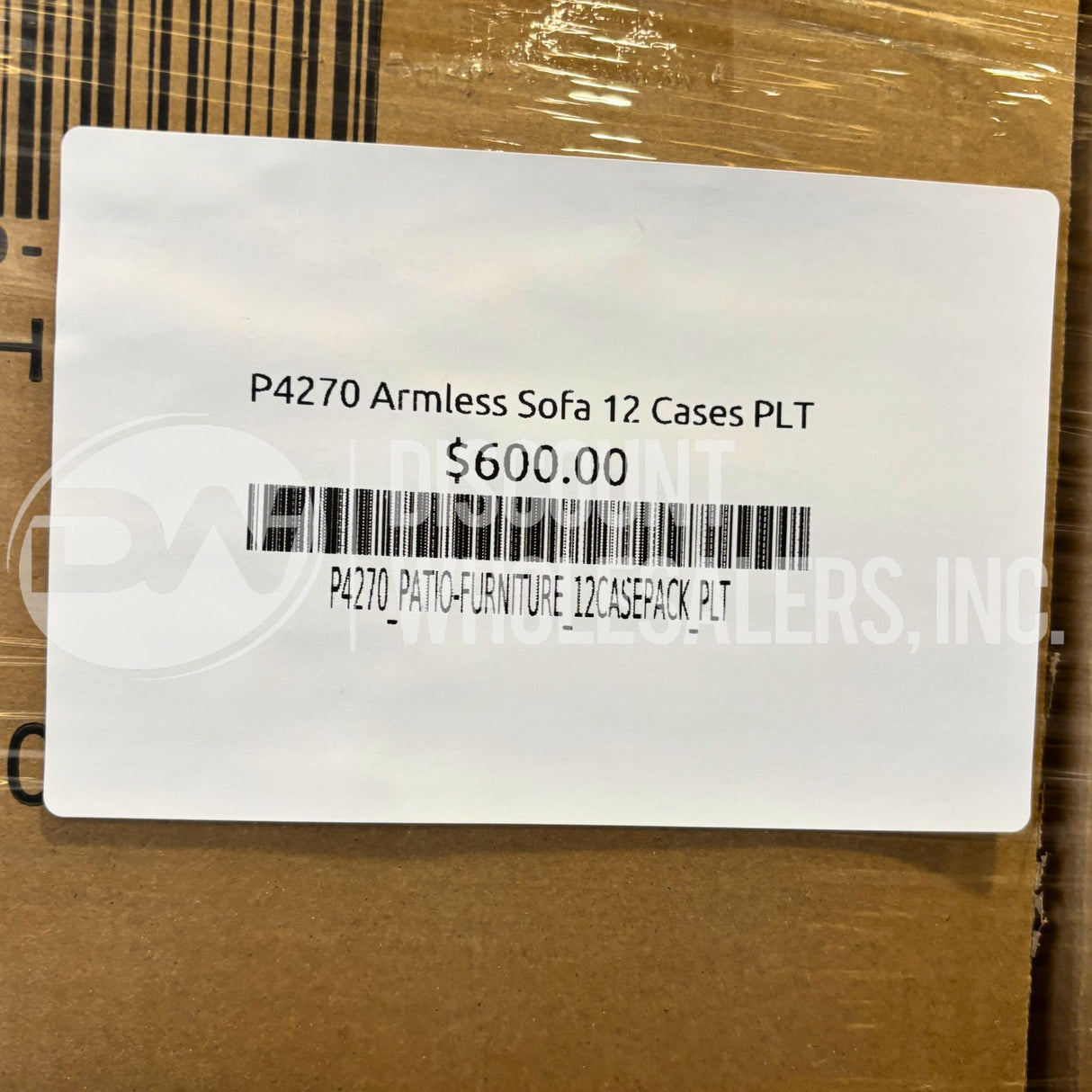 Armless Sofa (12 Cases Per Pallet)