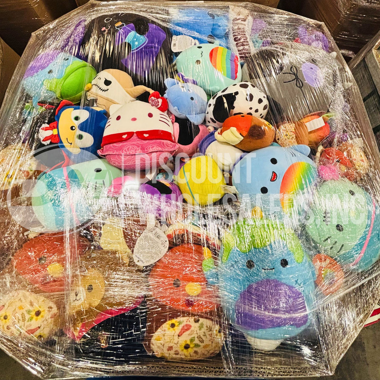 Assorted Plushies Squishmallows- Different Sizes (210 Pcs Per Pallet)