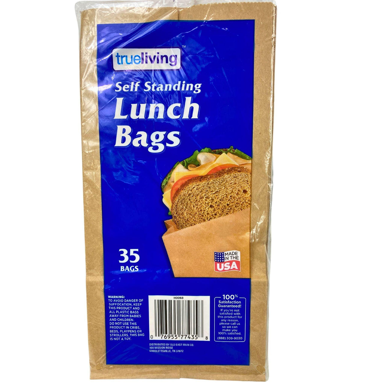 True Living Self Standing Lunch Bags (60 Pcs Lot) - Discount Wholesalers Inc