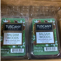 Thumbnail for Tuscany Candle Limited Edition Balsam Woods with Essential Oils Balsam & Spruce Soy Blend 6 wax melts 2.5OZ (100 Pcs Lot) - Discount Wholesalers Inc