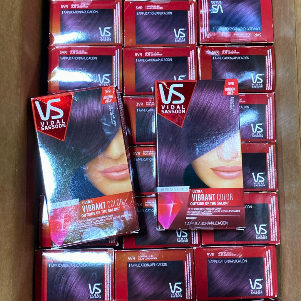VS Vidal Sassoon 3VR & 5VR London Luxe Ultra Vibrant Color Outside of the Salon (50 Pcs Lot) - Discount Wholesalers Inc