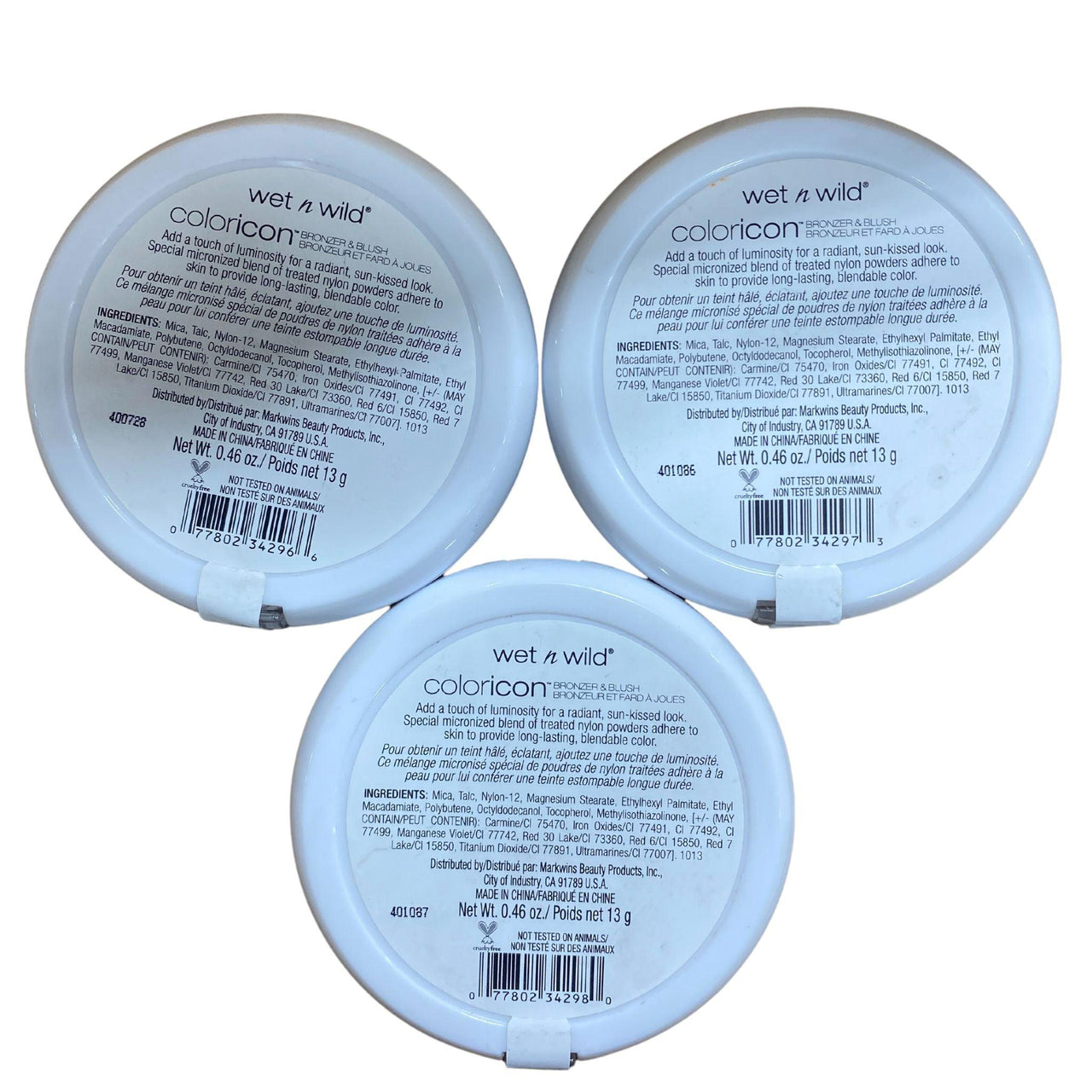 Wet n Wild Coloricon Bronzer & Blush Assortment (40 Pcs Box) - Discount Wholesalers Inc