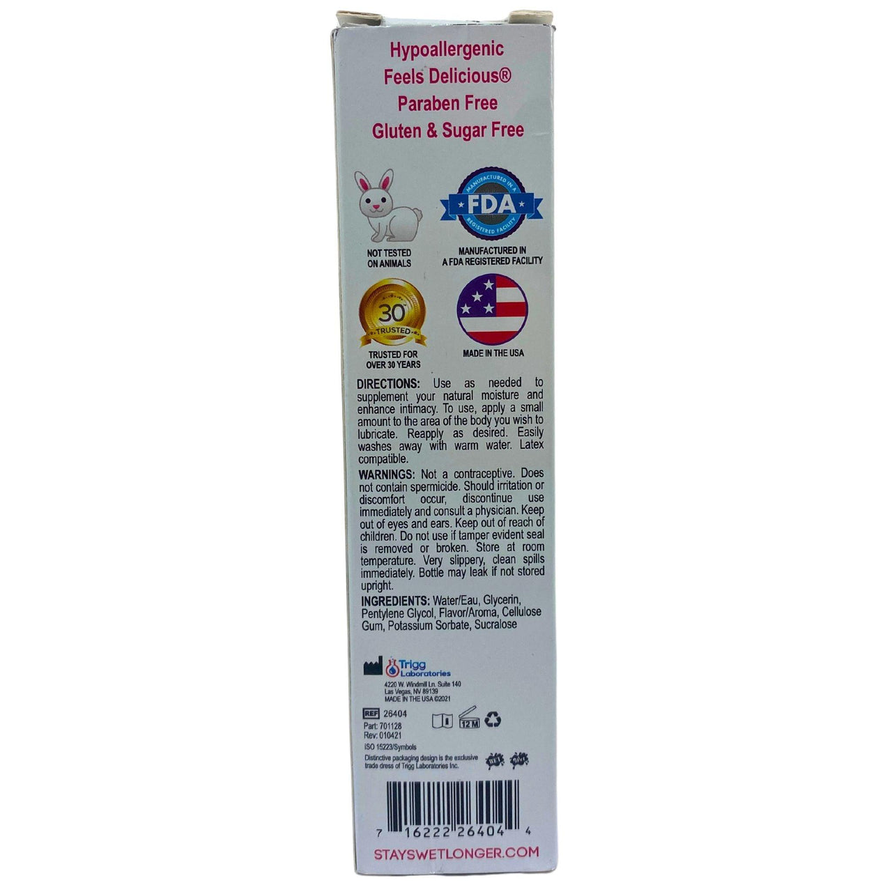 Wet Water-Based Flavored Hypoallergenic Lubricant 3.1OZ (80 Pcs Lot) - Discount Wholesalers Inc