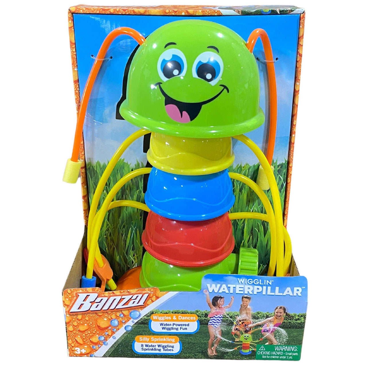 Wigglin Waterpillar Water Toy-8 Sprinkling Tubes-Use Garden Hose-Summer (32 Pcs Box ) - Discount Wholesalers Inc