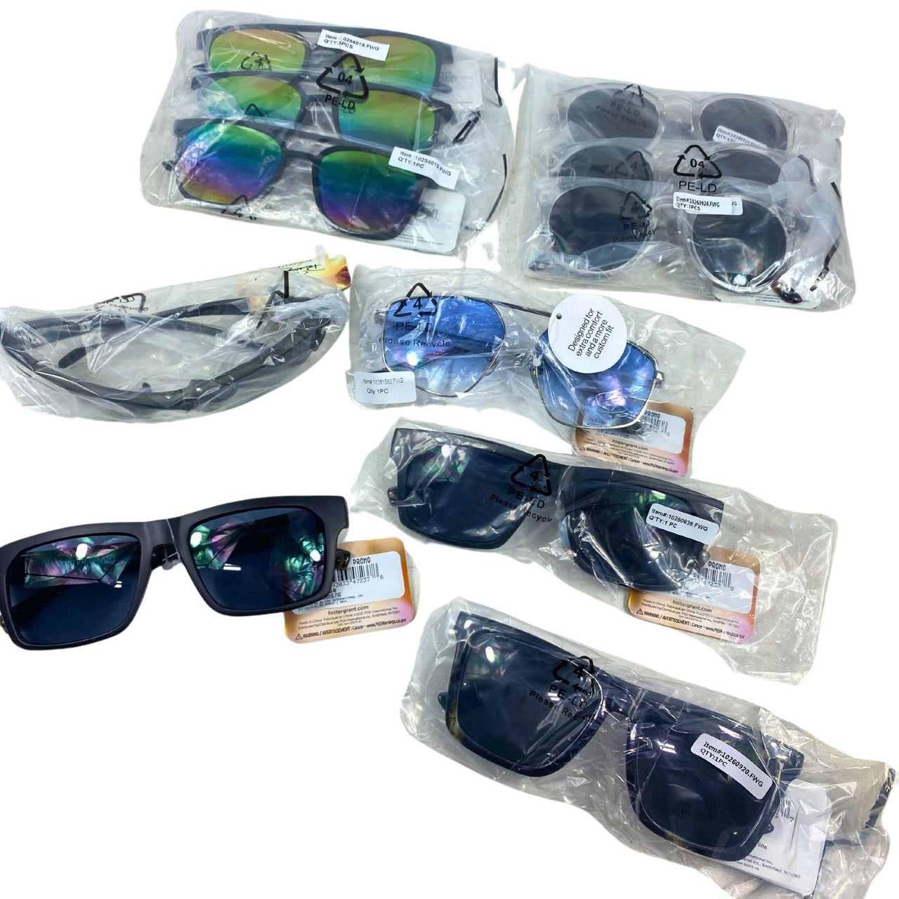 Women/Men Sunglasses Assorted Brands (50 Pcs Lot) - Discount Wholesalers Inc