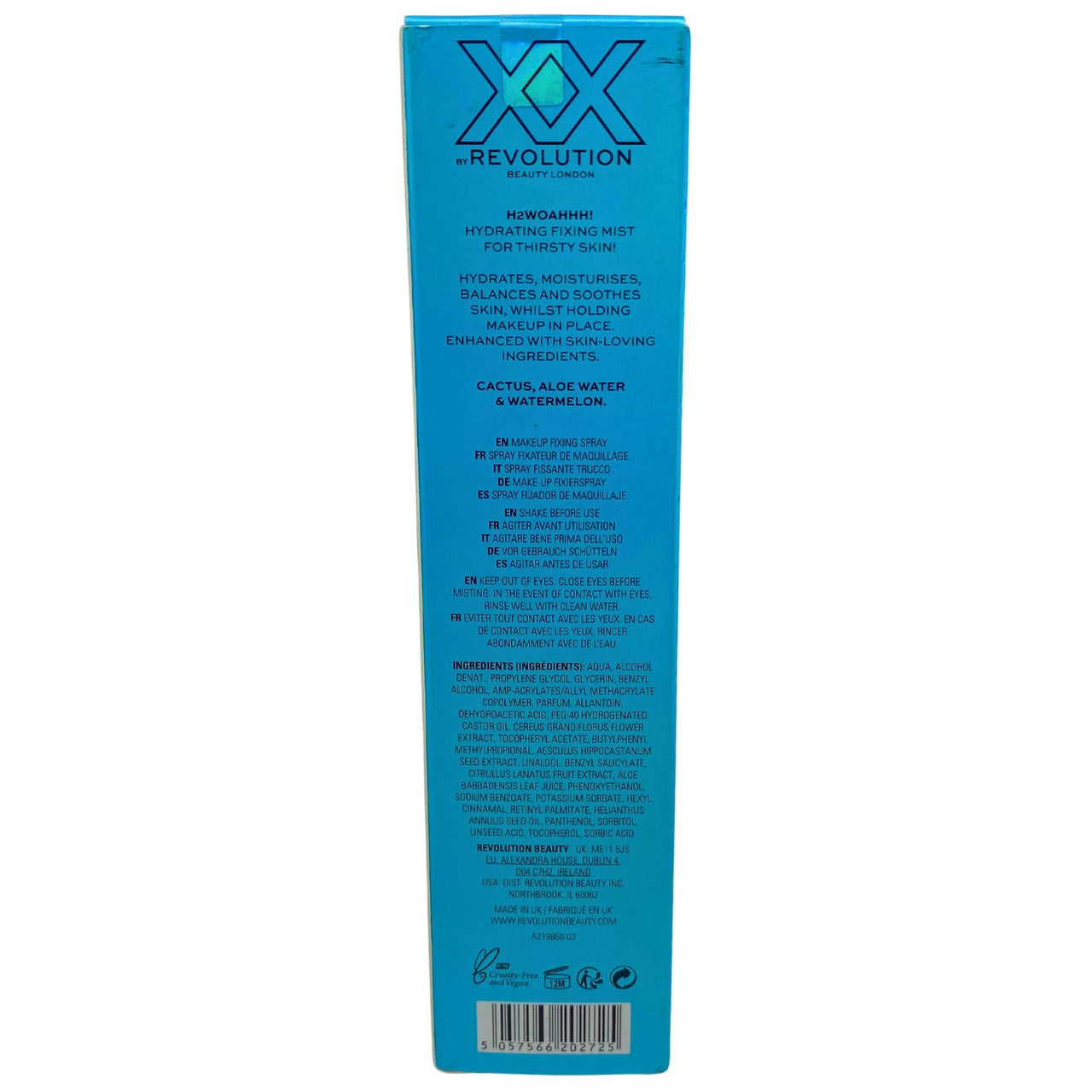 XX Revolution Hydra Fixx Hydrating Fixing Mist 3.38OZ (28 Pcs Lot) - Discount Wholesalers Inc